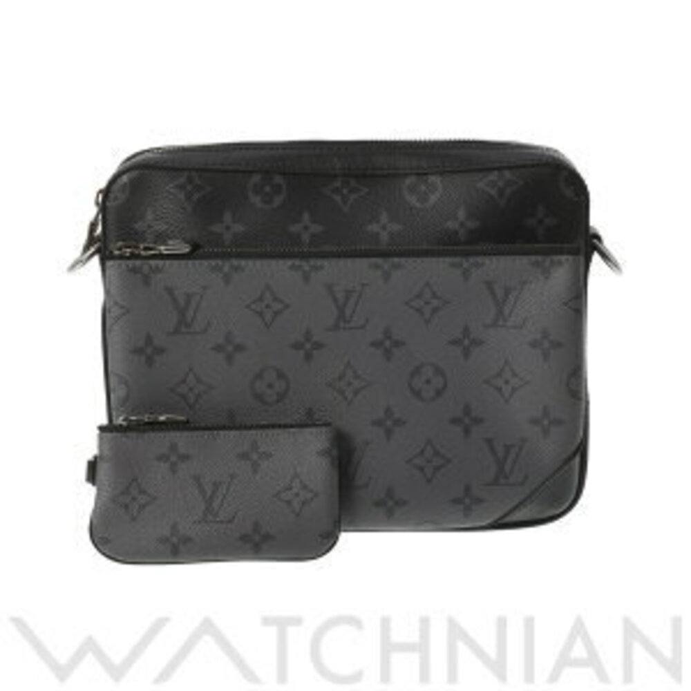 Louis Vuitton Eclipse Black Trio Messenger Bag Black Gray Reverse